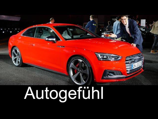 All-new Audi A5 & S5 Coupé WORLD PREMIERE Exterior/Interior Review neu 2017 2016