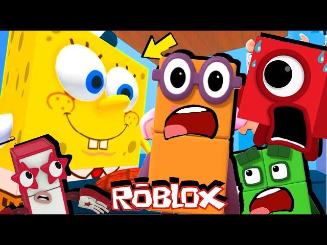 Numberblocks ESCAPE From Spongebob and Krusty Krab in Roblox!