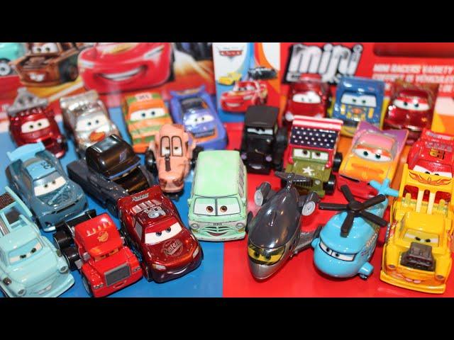 Mattel Disney Cars 2021 Mini Racers Mega Unboxing 50+ - Racing Red, Next-Gens (20-Pack, Singles)