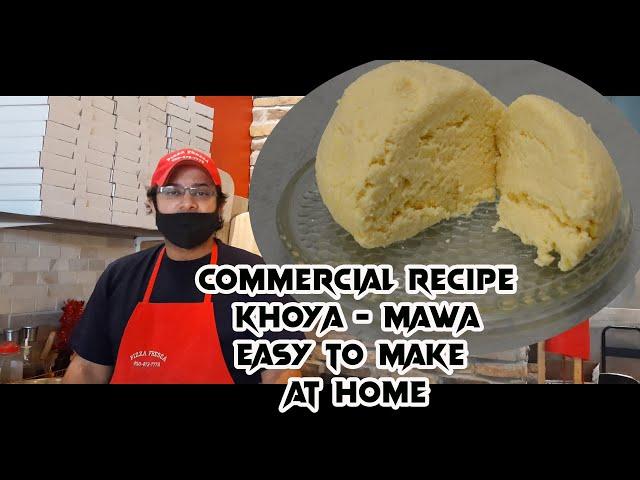 Khoya Recipe for Canada US Europe - How to make khoya at home with milk Commercial Khoya Mawa Recipe