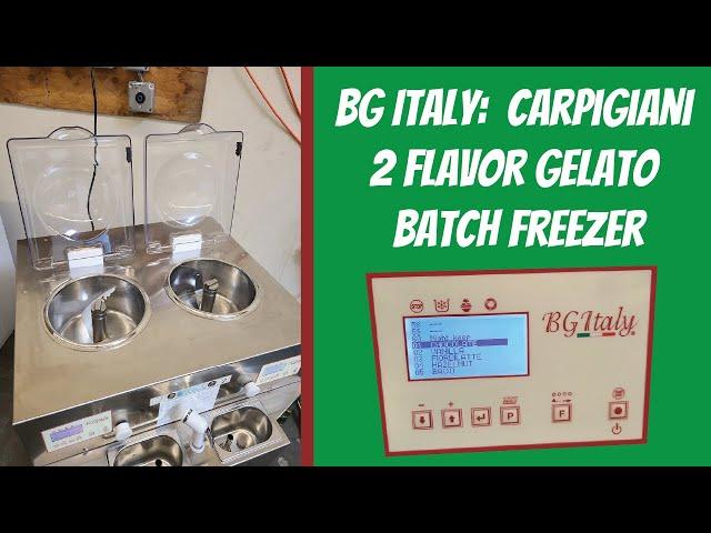 2 Flavor BG Italy Gelato Batch Freezer Presentation & Sampling