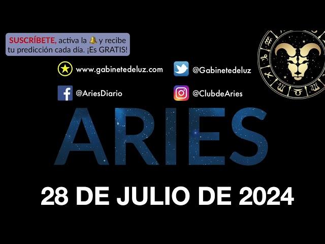 Horóscopo Diario - Aries - 28 de Julio de 2024.
