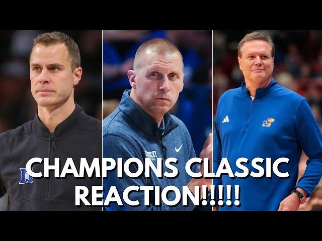 Champions Classic REACTION: Kentucky's STATEMENT WIN OVER DUKE + Kansas takes care of Michigan State