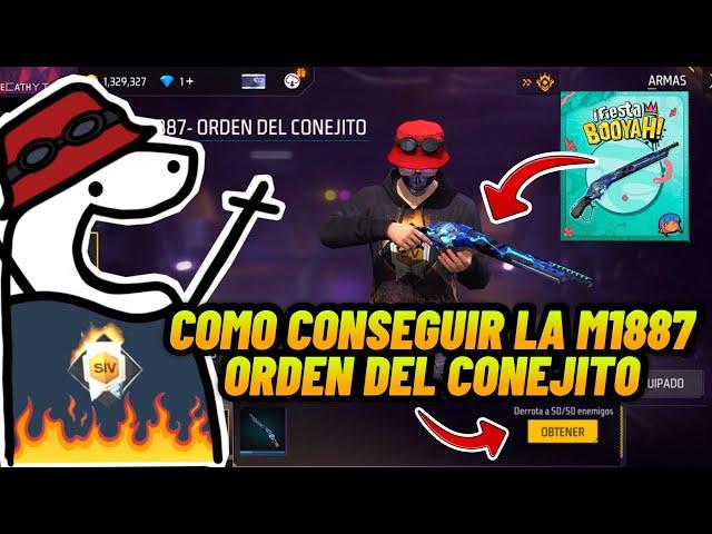 Como conseguir la M1887 ORDEN DEL CONEJITO en Freefire Rápidamente