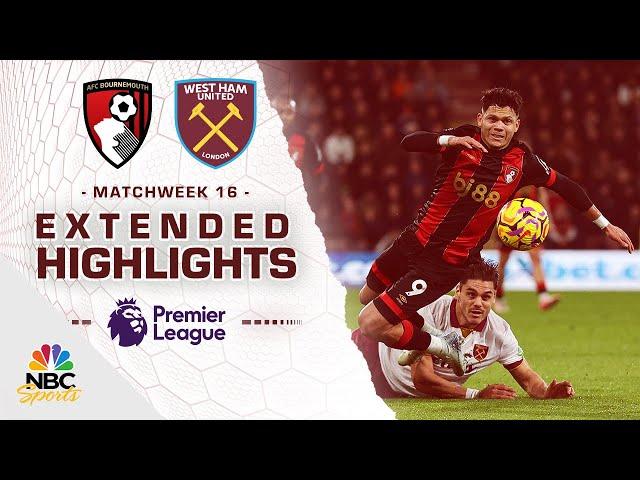 Bournemouth v. West Ham United | PREMIER LEAGUE HIGHLIGHTS | 12/16/2024 | NBC Sports