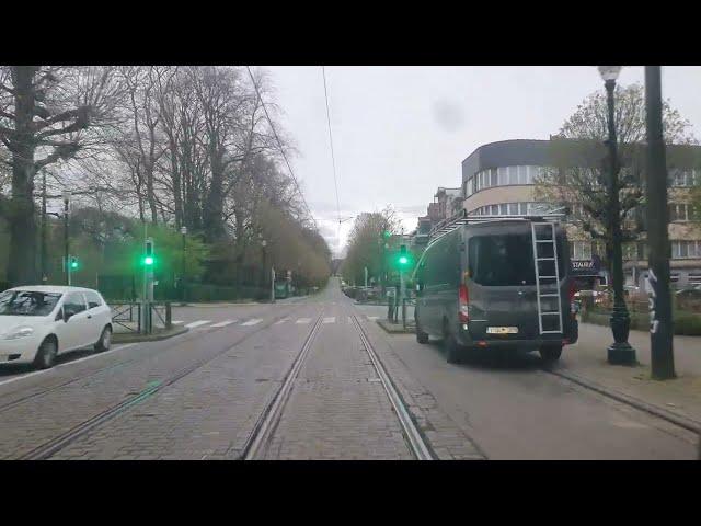 Cabview  STIB/MIVB Brussels - Line 81 Marius Renard to Montgomery. Recorded end of March 2024