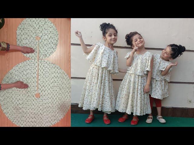 New Idea Double Circle Dress Design Very Easy Cutting And Stitching.