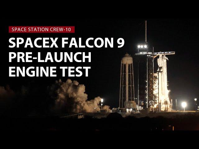 Watch live: SpaceX test fires Falcon 9 rocket before crew mission to space station