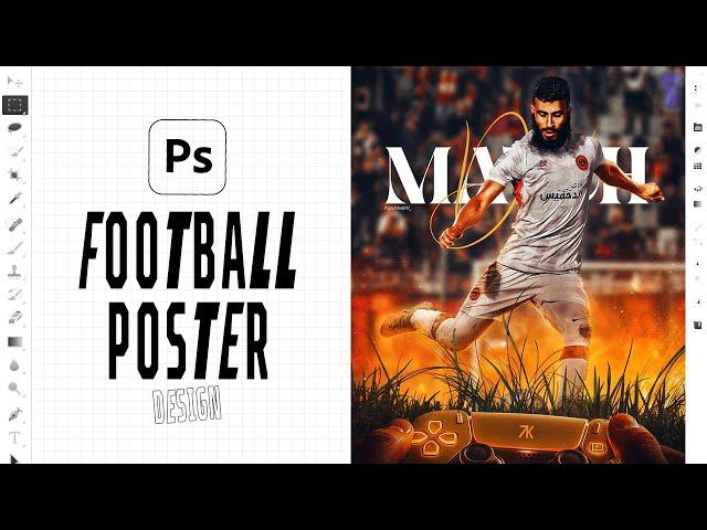 MATCH DAY Poster Design Photoshop | Breakdown