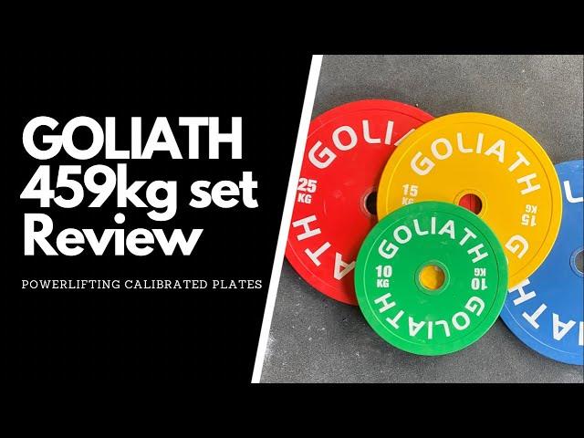 GOLIATH BARBELL 459kg Printed Logo Powerlifting Calibrated Weight Plate Set Review