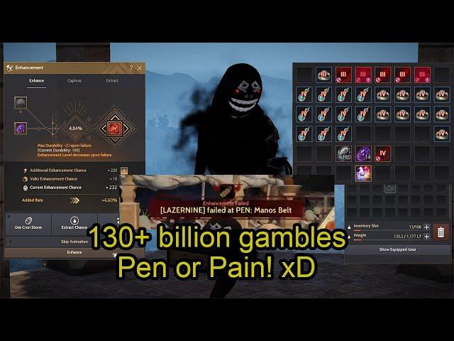 Pen Manos, Blackstar and Geranoa attempts (130b silver gambles) - Black Desert Online