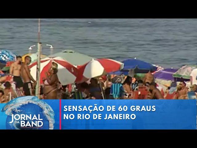 Onda de calor: sábado tem sensação de 60 graus no Rio | Jornal da Band