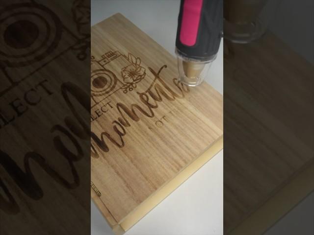 Wood burning with A MARKER?!  #diy #cricut #woodburningart #woodburning #vinyl #cricutvinyl