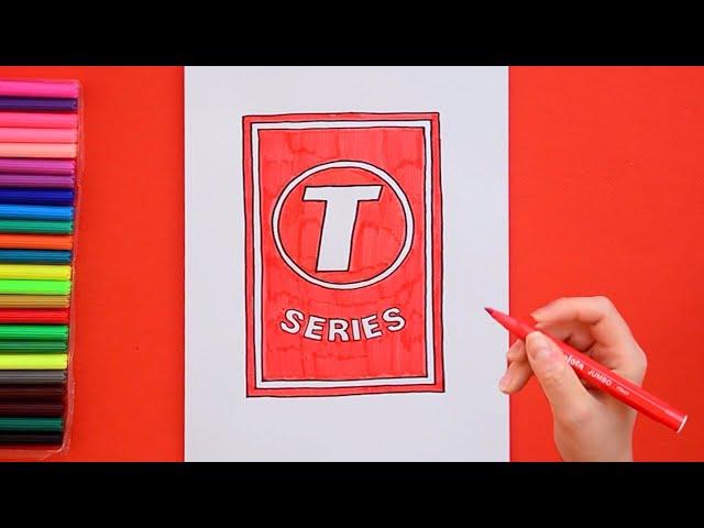 How to draw T-Series Logo