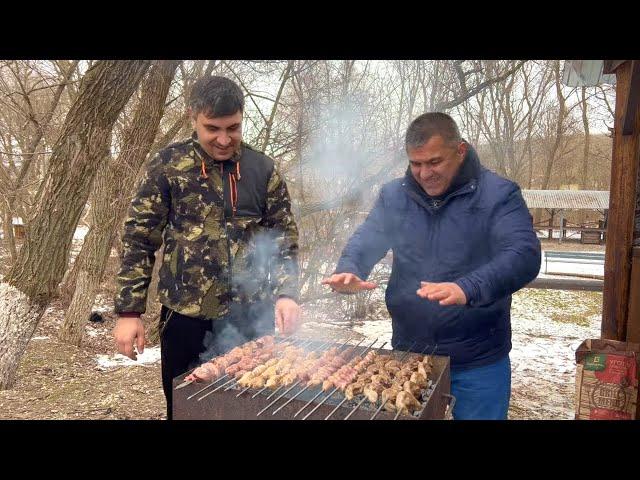 ТАК готовили ШАШЛЫК наши ДЕДЫ| УТКА на ВЕРТЕЛЕ | ВСТРЕЧА с МУРАТОМ