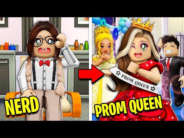 NERD TO PROM QUEEN! (Roblox Bloxburg)