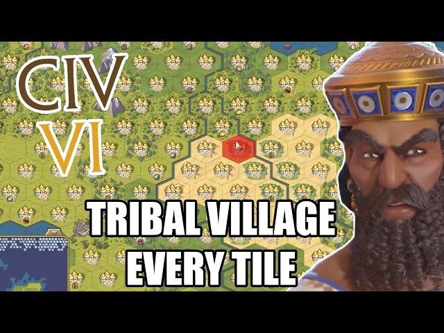 I put a Tribal Village on Every Tile as Babylon and this happened...