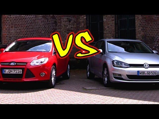 VW Golf 7 und. Ford Focus im Vergleich