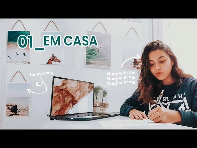 STUDY VLOG & DIY room decor | Bea Moura