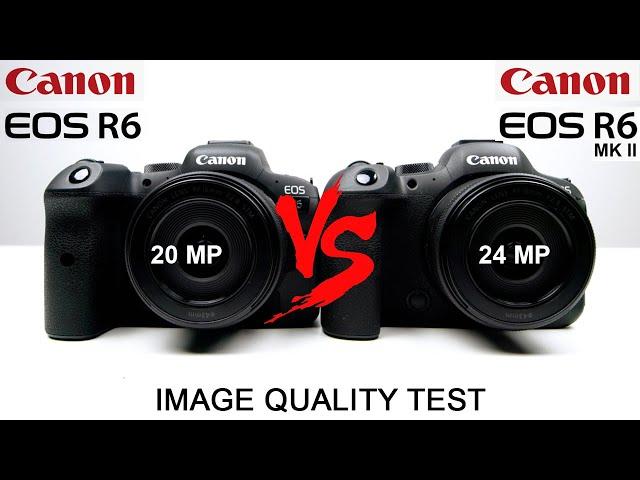 Canon R6 VS Canon R6 Mark II - Review - 20 mp vs 24 mp - Image Quality Test - Hot shoe issue