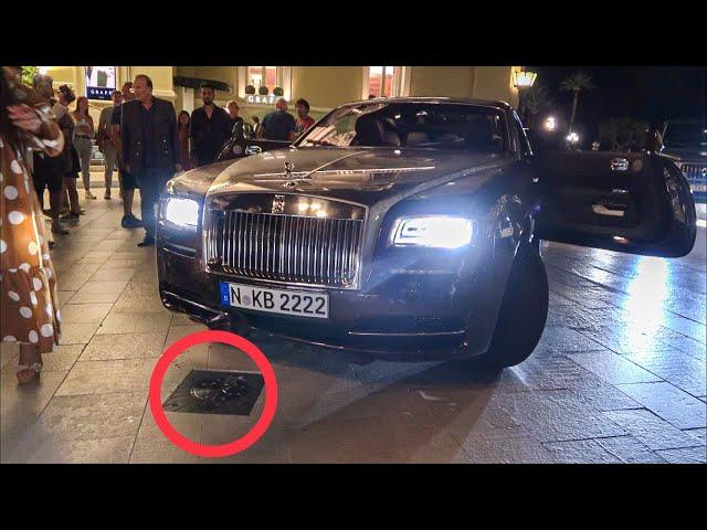 "Smashed" Rolls Royce into security bollards at new Monaco Casino Square!