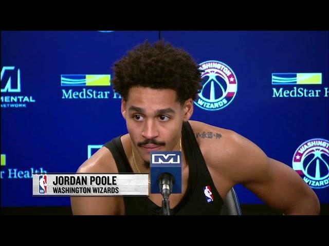 Jordan Poole Washington Wizards - We showed signs of growth against Boston!