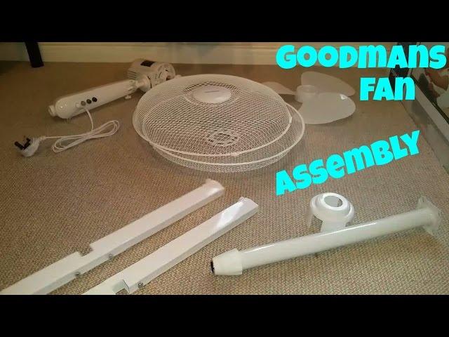 Goodmans 16" Oscillating Pedestal Fan Assembly