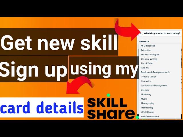 Create Skillshare Premium Account from my account and get access ( with live proof)