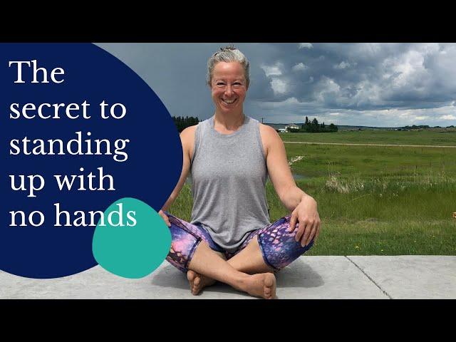 Learn to get up cross legged - smoothly & with control!