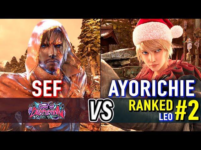 T8  SEF (Clive) vs AYORICHIE (#2 Ranked Leo)  Tekken 8 High Level Gameplay