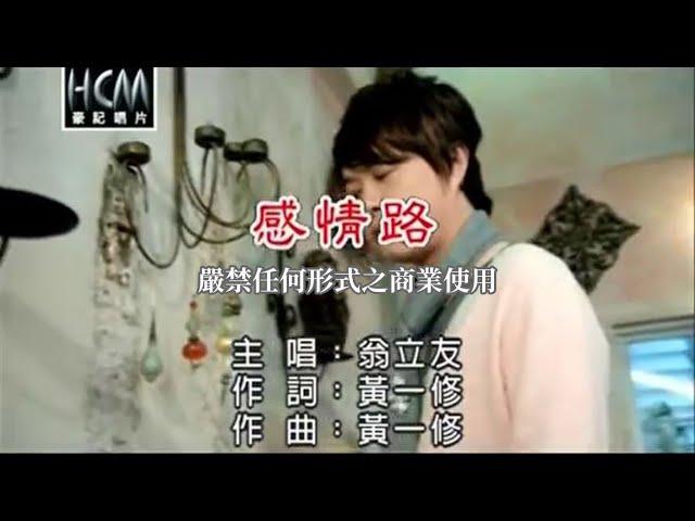 翁立友-感情路(官方KTV版)