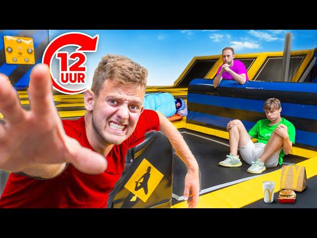 12 UUR OVERLEVEN IN TRAMPOLINEPARK...