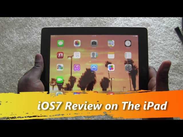 iOS7 Review on The iPad