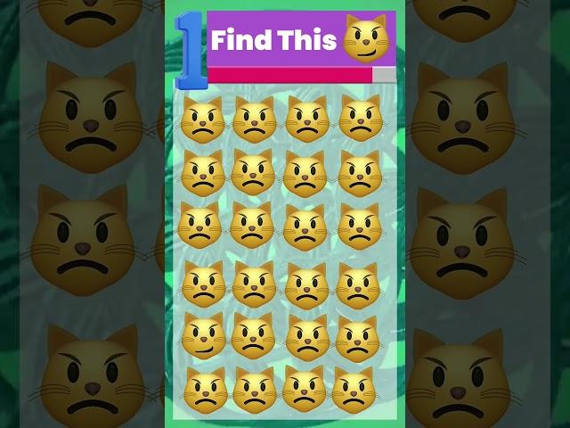 Find The Emoji?। #iq #quiz #sorts  #mind test challenge #riddles #puzzel #illustration #viral