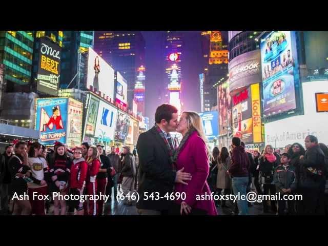 NYC Times Square Proposal Photography  Hire a Proposal Photographer