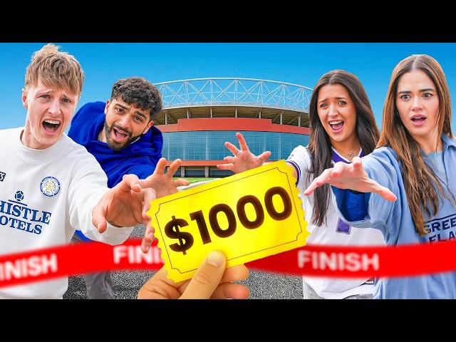 $1,000 RACE TO A FOOTBALL MATCH!