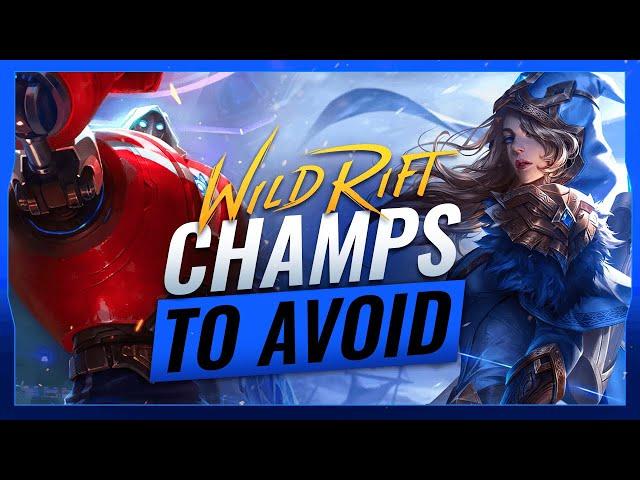 5 Champions to AVOID in Wild Rift (Patch 2.4A Update - LoL Mobile)