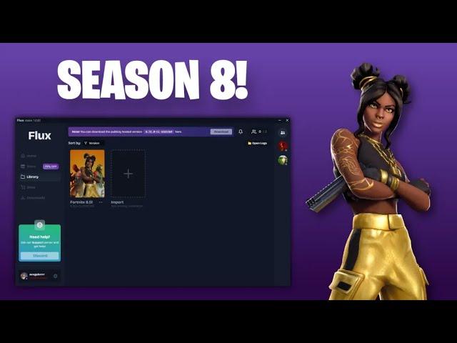 How To Play OG Fortnite Season 8 in 2024! (Project Flux, AKA Project Era)