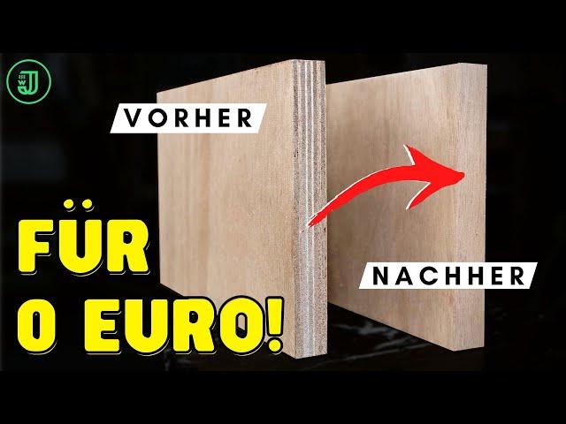 KANTENUMLEIMER für 0 Euro: Dieser TRICK für SPERRHOLZ, MULTIPLEX & Co ist genial! | Jonas Winkler
