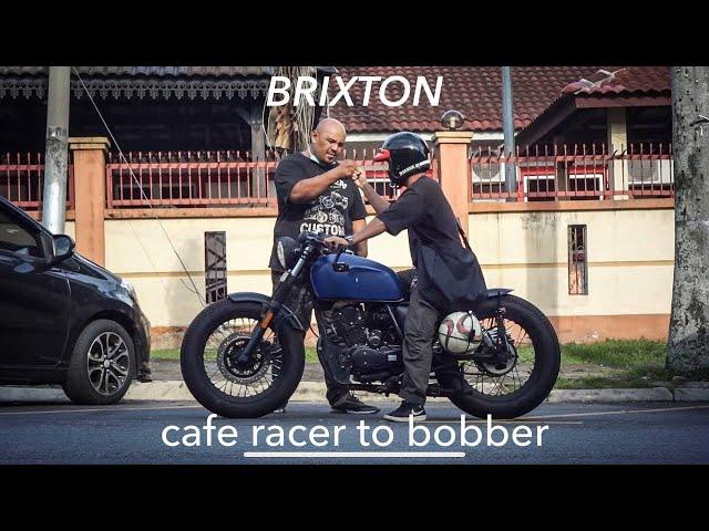 From Cafe Racer to Bobber ( Brixton Cafe racer ) custom by Fazben