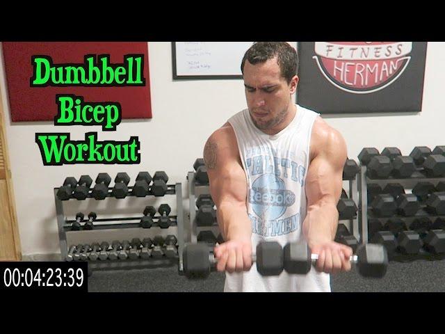 Intense 5 Minute Dumbbell Bicep Workout