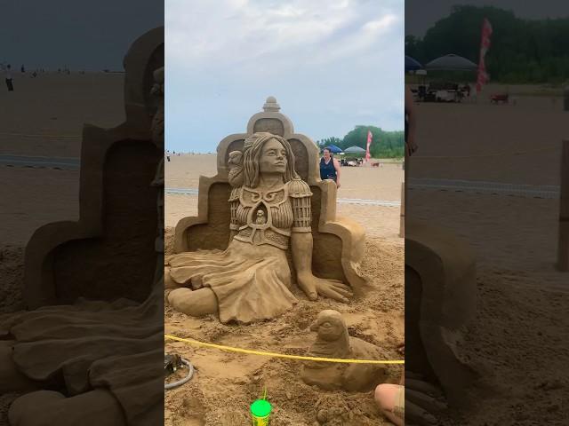 Mind-Blowing Sand Sculpture: Exquisite Masterpiece Amazes at Beach Fest At Mentor Ohio!