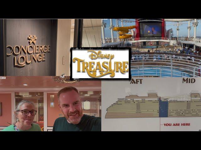 Disney Treasure COMPLETE Tour! | Concierge Lounge, Lounges, Grand Hall | Details and Easter Eggs!