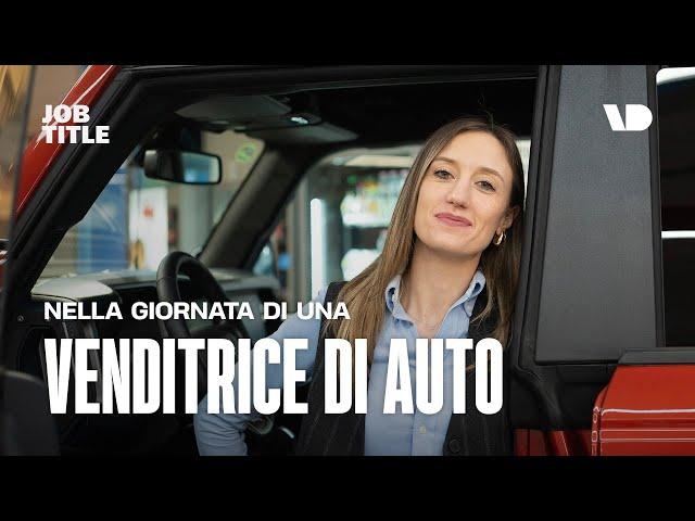 Il lavoro della venditrice di auto