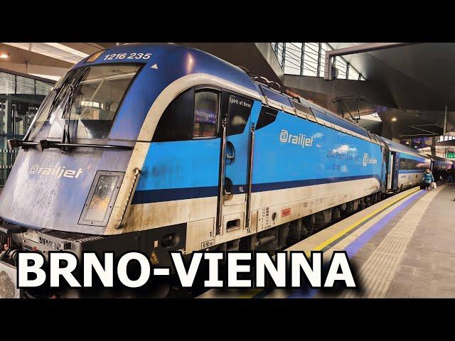 From to Czech to Austria by train from Brno to Vienna