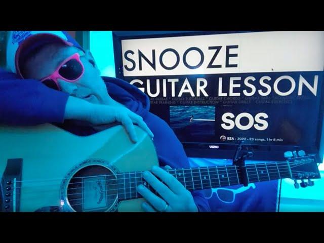 How To Play Snooze - SZA Guitar Tutorial (Beginner Lesson!)