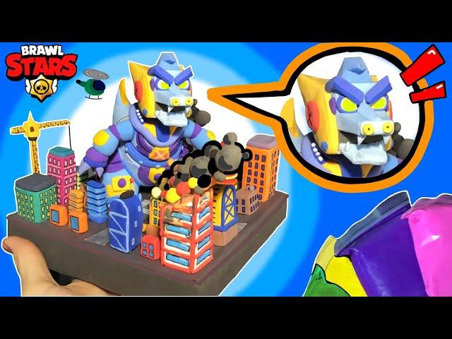 Лепим диораму Разгром города из игры Brawl Stars.