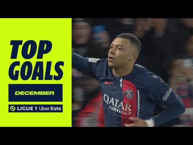 Top goals Ligue 1 Uber Eats - December (season 2023/2024)