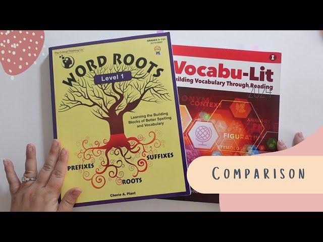 Word Roots vs Vocabu-lit | Secular Homeschool Vocabulary Curriculum Comparison