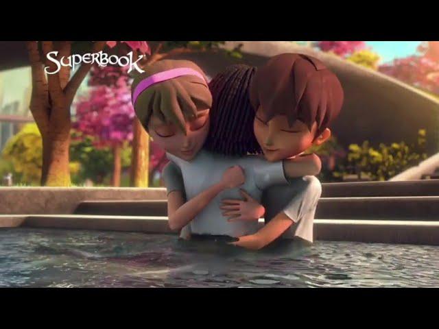 Superbook - Chris and Joy gets Baptized